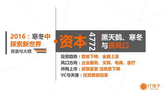 一文讀懂2016年中國互聯網創業與投資 風口、資本與拐點